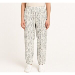 ADINI Women's Plus Viscose Pull On Pants Floral High Rise Straight Leg Sz 4X NWT